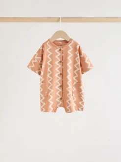 À boutons imprimés neutres ening - Barboteuse Jersey Baby 3 Pack