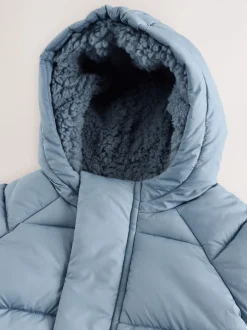 À capuche bleue - Doudoune bébé (0mois-2ans)