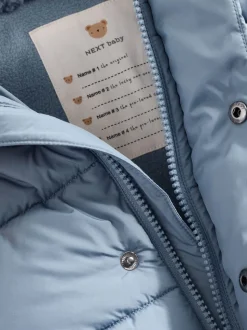 À capuche bleue - Doudoune bébé (0mois-2ans)