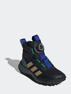 adidas Fortarail Boa Bottes/Bottines mi-hautes pour enfants à doublure en polaire douillette
