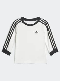 adidas Originals Ensemble T-shirt et Leggings en Denim à manches longues pour Bébé