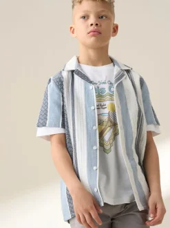 Angel & Rocket Chemises en coton Enzo Jacquard Rayure 100% coton