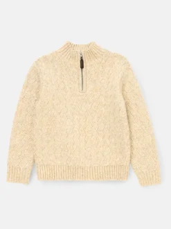 Angel & Rocket Pull à col zippé en maille torsadée Connor