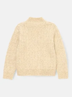 Angel & Rocket Pull à col zippé en maille torsadée Connor