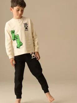 Angel & Rocket pyjama Minecraft Henley