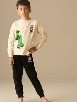 Angel & Rocket pyjama Minecraft Henley
