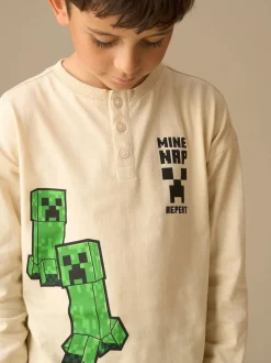 Angel & Rocket pyjama Minecraft Henley