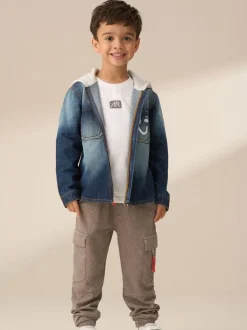 Angel & Rocket Smile Denim Surchemise avec capuche