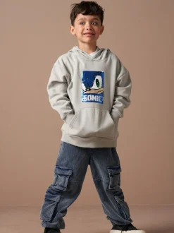 Angel & Rocket Sonic Sequin 100% Coton Sweat-shirt à capuche