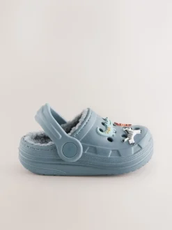 Animal bleu - Sabots doublés chaussons