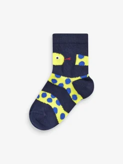 Animal rouge/bleu/vert - Paquet de chaussettes en coton riche 7