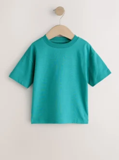 Anthracite/Blanc/Bleu/Orange/Vert - T-shirt Manches courtes 5 Pack (3mois-7ans)