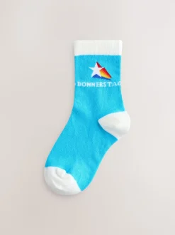 Arc-en-ciel lumineux - Lot de 7 paires de chaussettes Little Bird by Jools Oliver Italian Days Of The Week