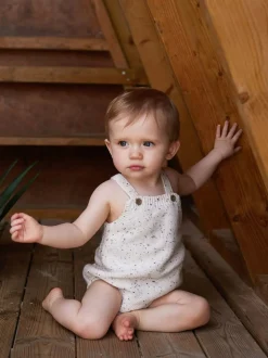 Avoine - The Little Tailor Barboteuse Bébé en tricot 100% coton