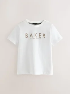 Baker by Ted Baker Beige Sable Varsity Jacket T-Shirt et Joggings Ensemble 3 pièces