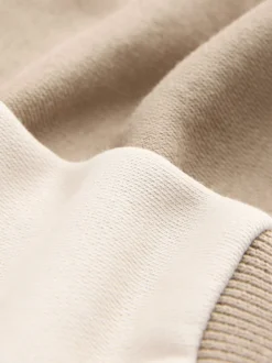 Baker by Ted Baker Beige Sable Varsity Jacket T-Shirt et Joggings Ensemble 3 pièces