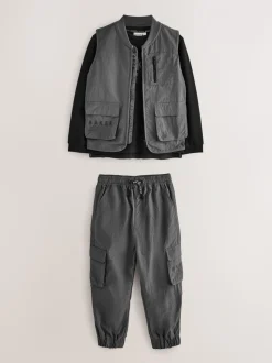 Baker by Ted Baker Ensemble 3 pièces T-shirt et Pantalons Noir