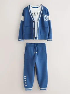 Baker by Ted Baker ensemble 3 pièces en maille cardigan, t-shirt et jogging