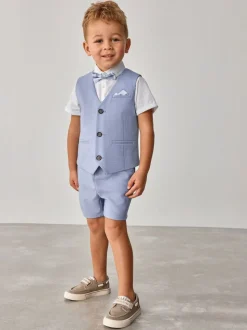 Baker by Ted Baker ensemble gilet et shorts bleu moyen