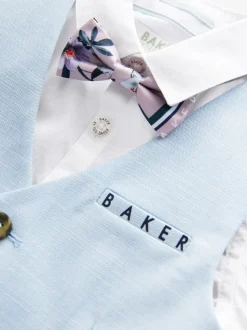 Baker by Ted Baker ensemble gilet, chemise et shorts bleu
