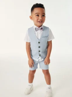 Baker by Ted Baker ensemble gilet, chemise et shorts bleu