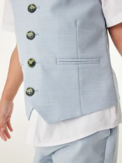 Baker by Ted Baker ensemble gilet, chemise et shorts bleu