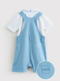 Baker by Ted Baker ensemble salopette et polo bleu