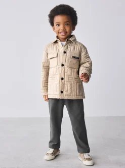 Baker by Ted Baker Ensemble 3 pièces avec T-shirt, Pantalons et Vestes Beige Sable