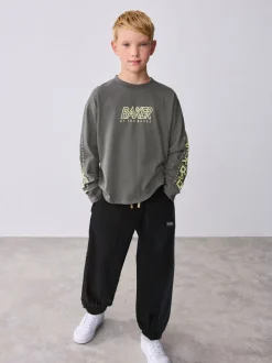 Baker by Ted Baker ensemble t-shirt et pantalon cargo multicolores à manches longues