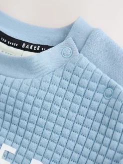 Baker by Ted Baker Ensemble Chandail matelassé et Survêtement Bleu