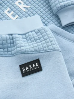 Baker by Ted Baker Ensemble Chandail matelassé et Survêtement Bleu