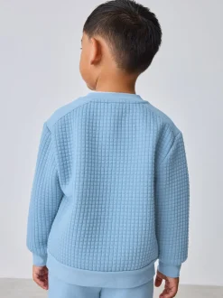 Baker by Ted Baker Ensemble Chandail matelassé et Survêtement Bleu