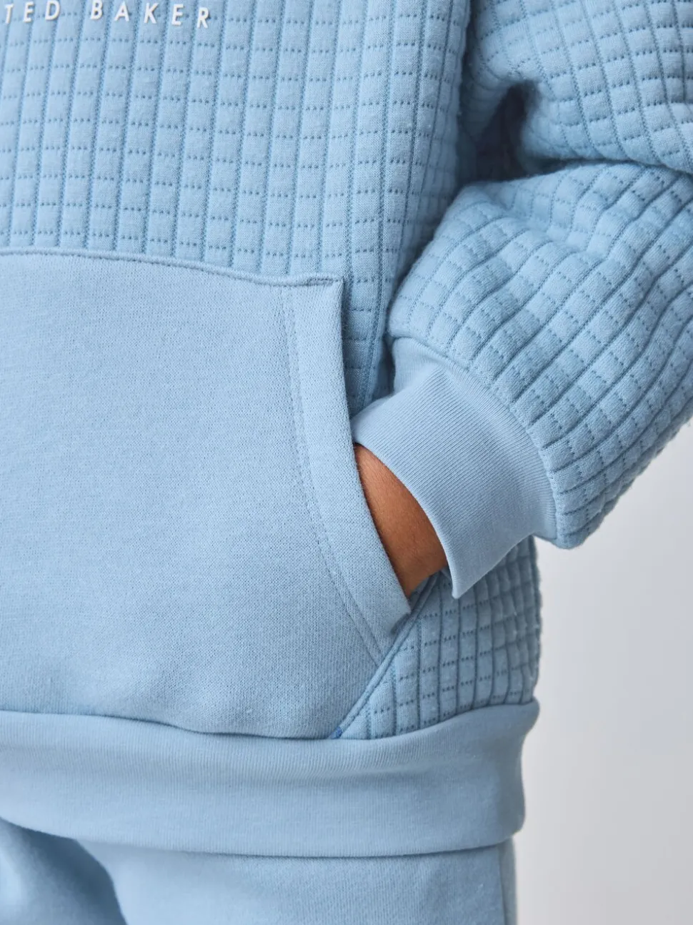 Baker by Ted Baker Ensemble Chandail matelassé et Survêtement Bleu