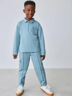 Baker by Ted Baker ensemble polo et pantalons Bleu Manche longue