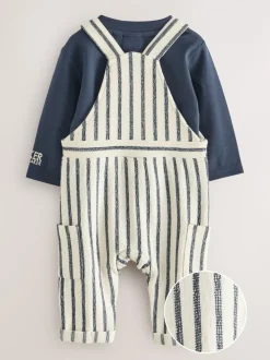 Baker by Ted Baker ensemble t-shirt à manches longues et salopette rayée