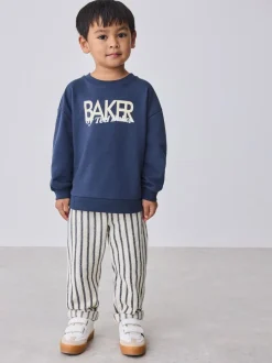 Baker by Ted Baker Ensemble Sweat-shirt et Pantalons rayés bleu marine