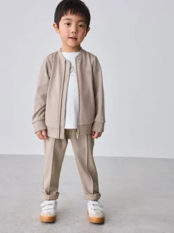 Baker by Ted Baker Ensemble T-shirt, Veste Texture Beige Sable et Pantalons