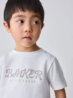 Baker by Ted Baker Ensemble T-shirt, Veste Texture Beige Sable et Pantalons