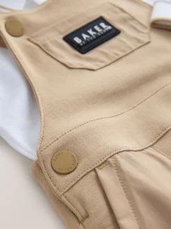 Baker by Ted Baker Ensemble Salopettes Beige Sable et Polos