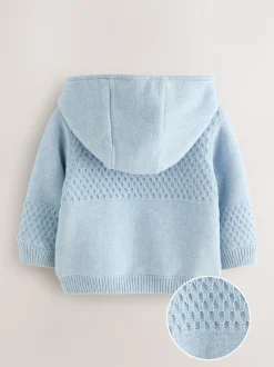 Baker by Ted Baker Veste en maille bleue