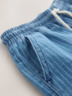 Bande bleue/Ecru - Jean en denim à enfiler (3-16ans)