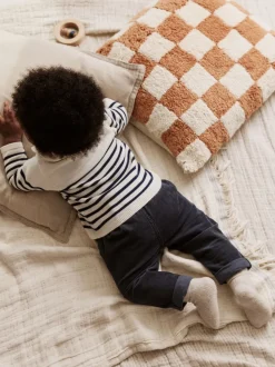 Bande marine - Ensemble haut et pantalon en maille bébé (0mois-2ans)