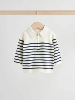 Bande marine - Ensemble haut et pantalon en maille bébé (0mois-2ans)