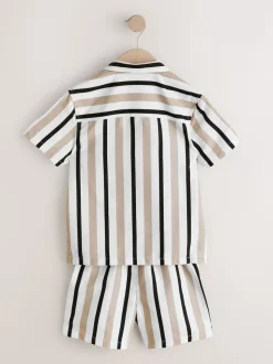 Bande neutre - Ensemble shorts de bain et chemise (3-16ans)