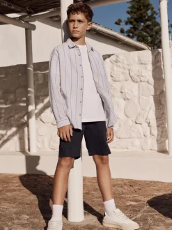 Bande neutre - Manches longues Lin Mix Relax! Chemises de nuit (3-16yrs)