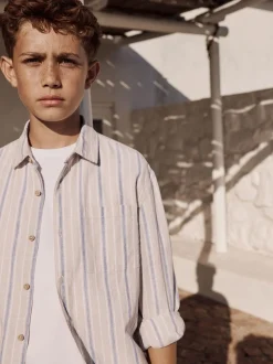 Bande neutre - Manches longues Lin Mix Relax! Chemises de nuit (3-16yrs)