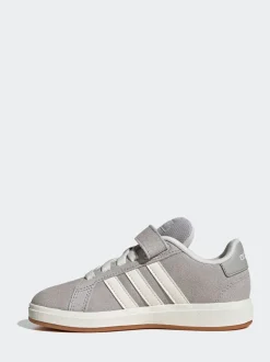 Baskets adidas Grand Court 00s en daim à lacets élastiques pour enfant