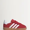 Baskets bébé Adidas Original Gazelle Indoor Comfort à dentelle élastique