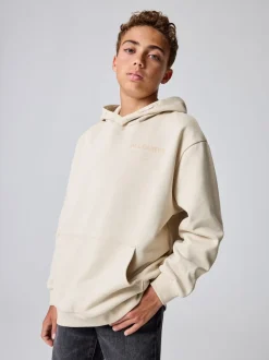 beige - SmallSaints Oversized Underground Pullover Sweat-shirt à capuche