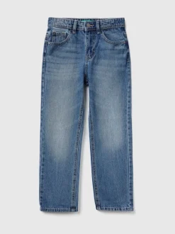 Benetton Jean droit Bruce bleu garçon (6-14 ans)